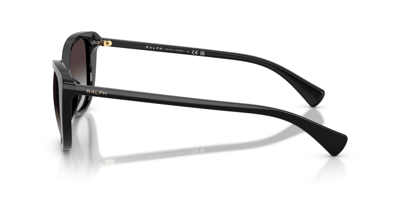 Ralph RA5340U in Shiny Black / Gradient Grey (500187) - Temple Detail