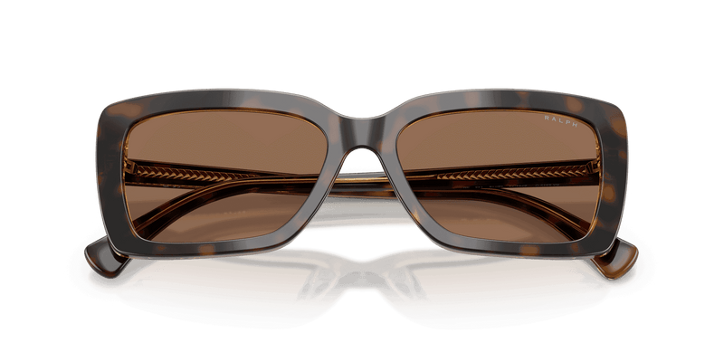Ralph RA5342U in Dark Havana On Transparent / Brown (629473) - Side View