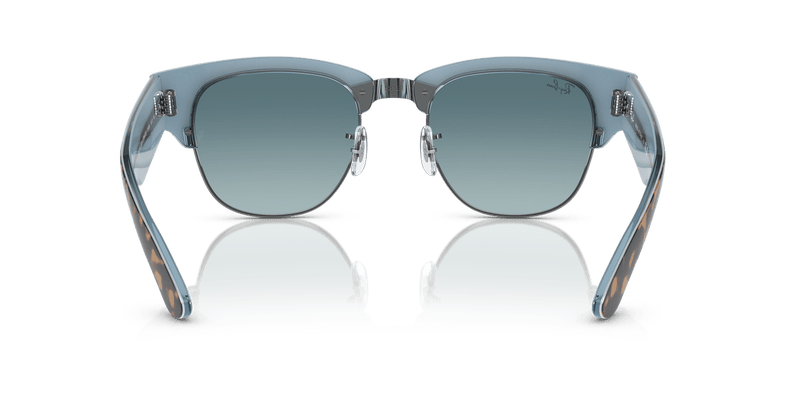 Ray-Ban MEGA CLUBMASTER RB0316S in Havana On Blue On Gunmetal - Back View