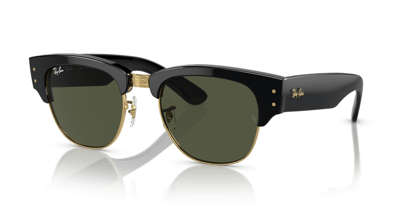 Ray-Ban MEGA CLUBMASTER RB0316S in Black On Gold / G-15 Green - Alternate View