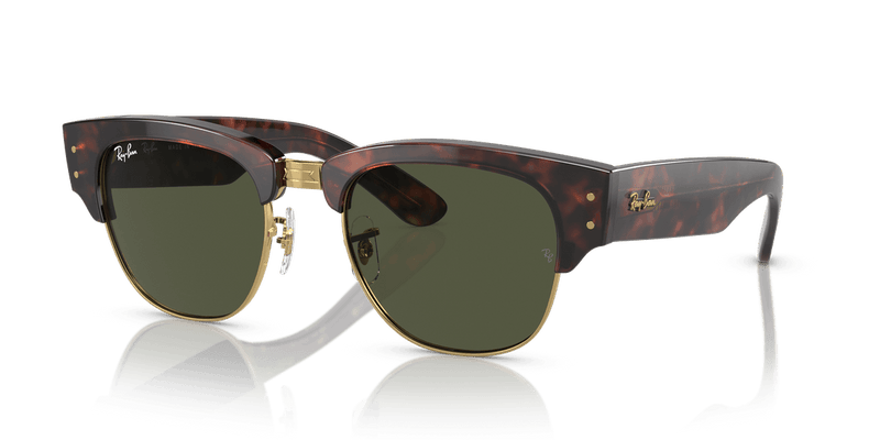Ray-Ban MEGA CLUBMASTER RB0316S in Tortoise On Gold / G-15 Green - Alternate View