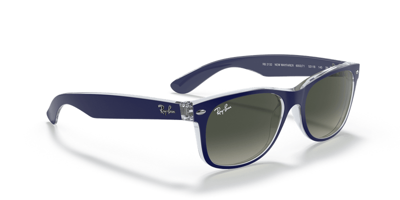 Ray-Ban NEW WAYFARER RB2132 in Blue / Grey - Alternate View