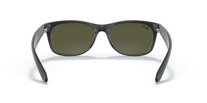 Ray-Ban NEW WAYFARER RB2132 in Rubber Black / Silver Flash - Alternate View