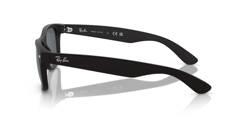 Ray-Ban NEW WAYFARER RB2132 in Rubber Black / Blue - Alternate View