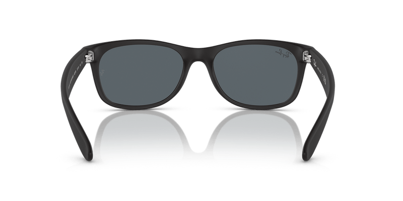 Ray-Ban NEW WAYFARER RB2132 in Rubber Black / Blue - Alternate View