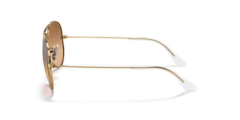 Ray-Ban AVIATOR LARGE METAL RB3025 in Arista Gold / Silver/Pink - Alternate View