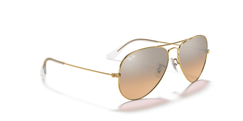 Ray-Ban AVIATOR LARGE METAL RB3025 in Arista Gold / Silver/Pink - Alternate View