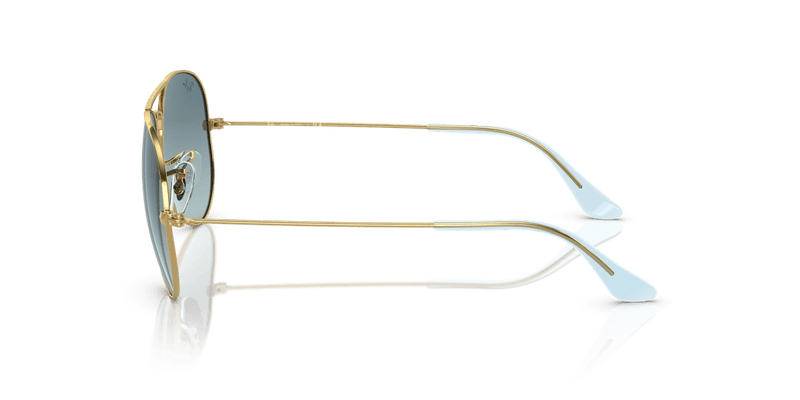 Ray-Ban AVIATOR LARGE METAL RB3025 in Gold / Blue - Alternate View