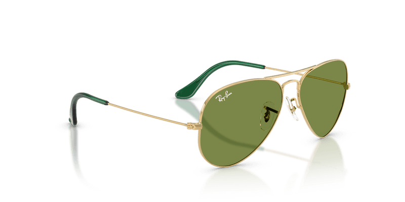 Ray-Ban AVIATOR LARGE METAL RB3025 in Arista Gold / Green - Alternate View