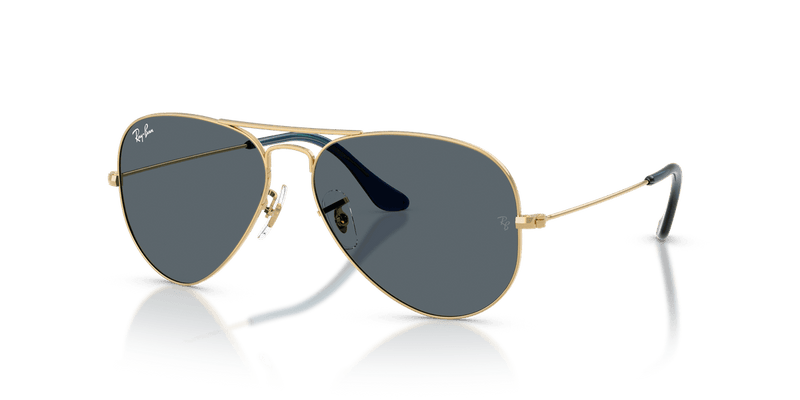 Ray-Ban AVIATOR LARGE METAL RB3025 in Arista Gold / Blue - Alternate View