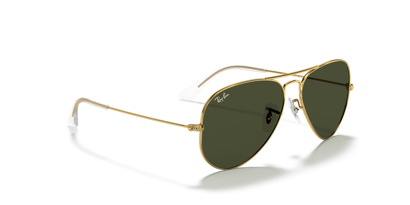 Ray-Ban AVIATOR LARGE METAL RB3025 in Arista Gold / G-15 Green - Alternate View