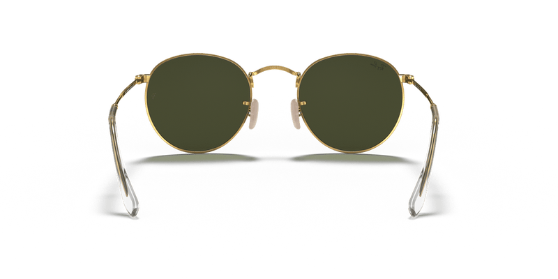 Ray-Ban ROUND METAL RB3447 in Arista Gold / G-15 Green - Back View