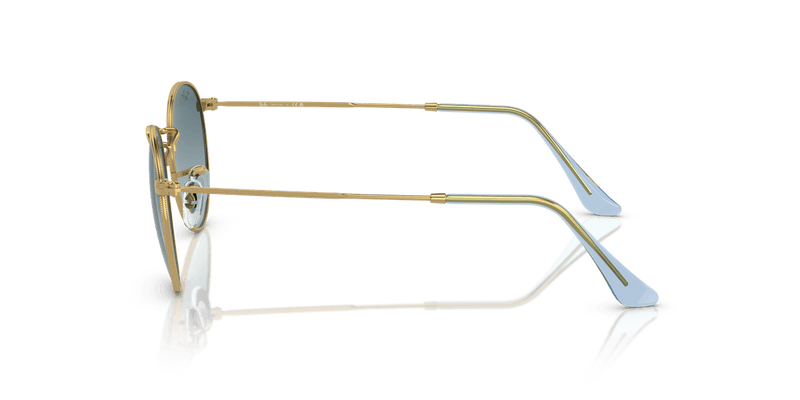 Ray-Ban ROUND METAL RB3447 in Gold / Blue - Alternate View