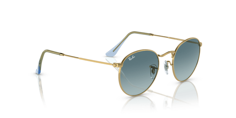 Ray-Ban ROUND METAL RB3447 in Gold / Blue - Alternate View