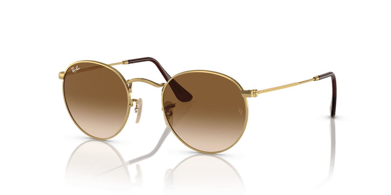 Ray-Ban ROUND METAL RB3447 in Gold / Brown (001/51) - Alternate View
