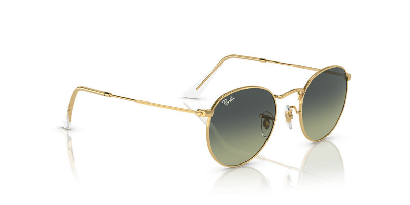 Ray-Ban ROUND METAL RB3447 in Arista Gold / Green Vintage - Alternate View