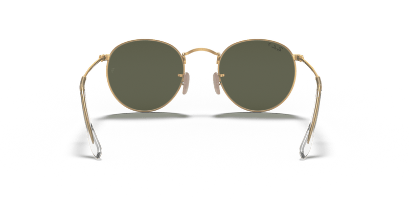 Ray-Ban ROUND METAL RB3447 in Gold / G-15 Green Polarized - Alternate View