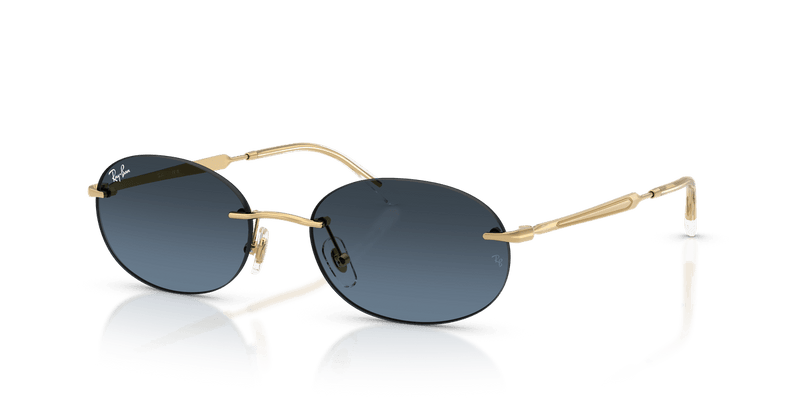 Ray-Ban RB3767 in Arista Gold / Blue Gradient Dark Grey - Alternate View