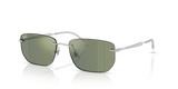 Silver / Green Mirror Green