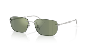 Silver / Green Mirror Green