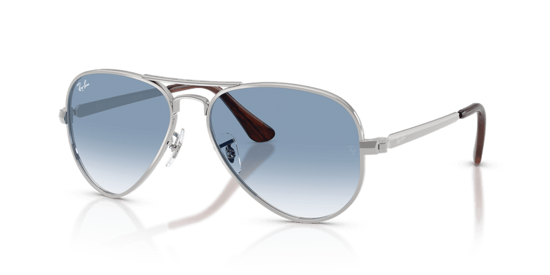 Ray-Ban AVIATOR MAX RB3925 in Silver / Clear Gradient Blue - Alternate View
