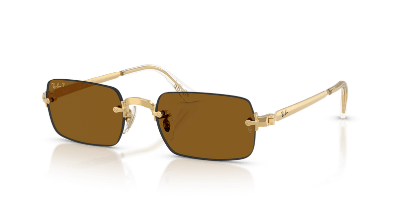 Ray-Ban RB3928 in Arista Gold / Dark Brown Polarized - Alternate View