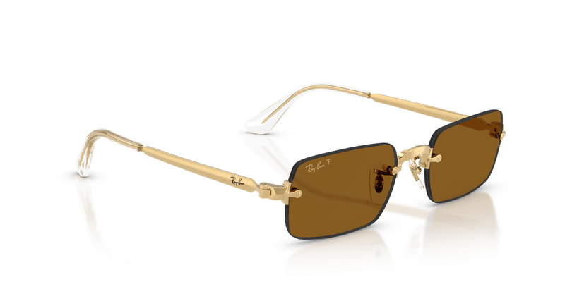 Ray-Ban RB3928 in Arista Gold / Dark Brown Polarized - Alternate View