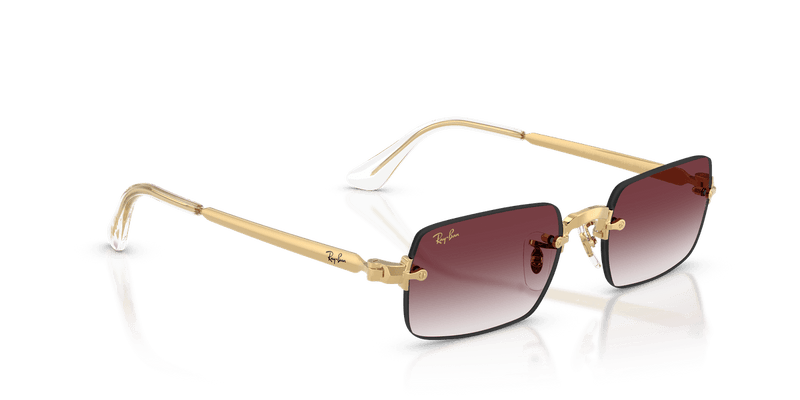 Ray-Ban RB3928 in Arista Gold / Clear Gradient Dark Violet - Alternate View