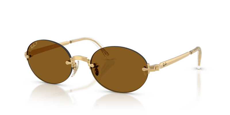 Ray-Ban RB3929 in Arista Gold / Dark Brown Polarized - Alternate View