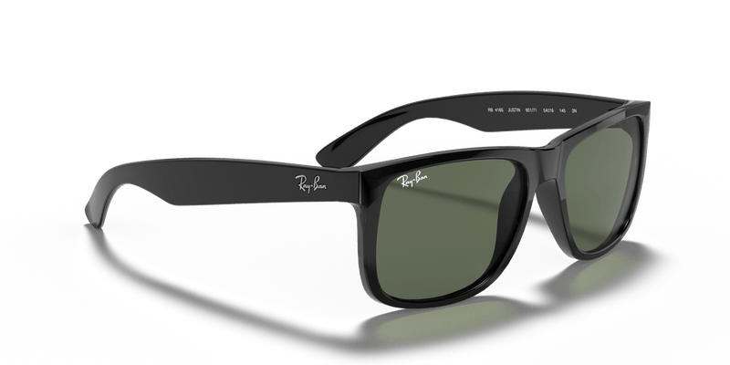 Ray-Ban JUSTIN RB4165 in Black / Dark Green - Alternate View