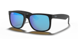 Rubber Black / Blue Mirror