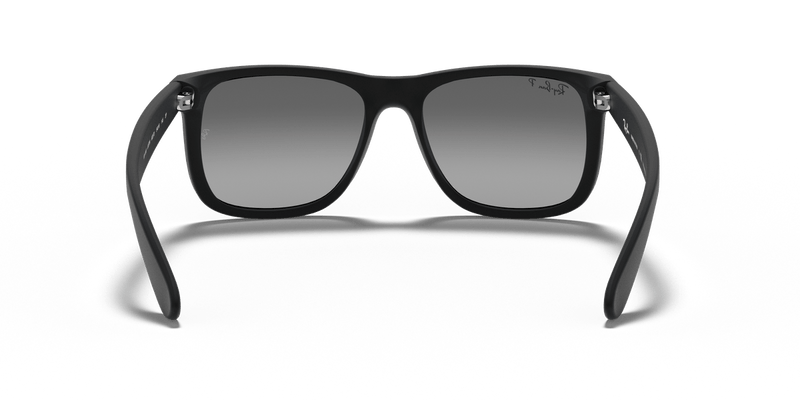 Ray-Ban JUSTIN RB4165 in Rubber Black / Light Grey Polarized - Alternate View