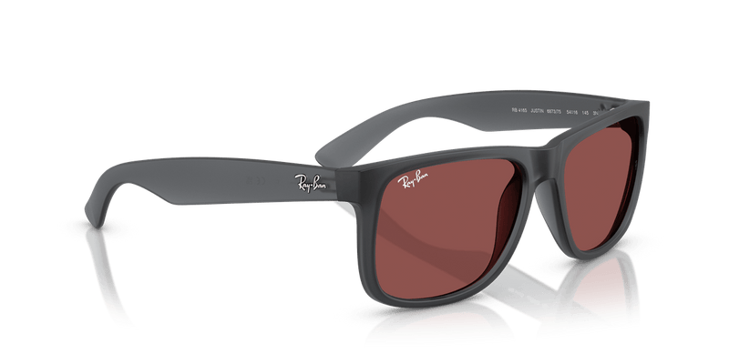 Ray-Ban JUSTIN RB4165 in Opal Grey / Dark Violet - Alternate View