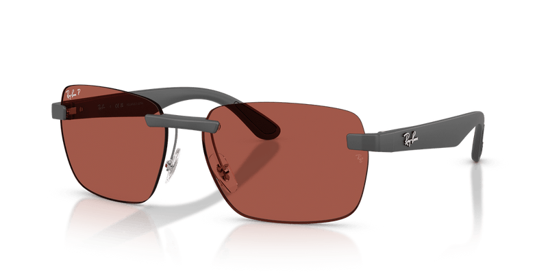 Ray-Ban RB4470CH in Sand Grey / Polarized Ultra Lenses Red - Front View