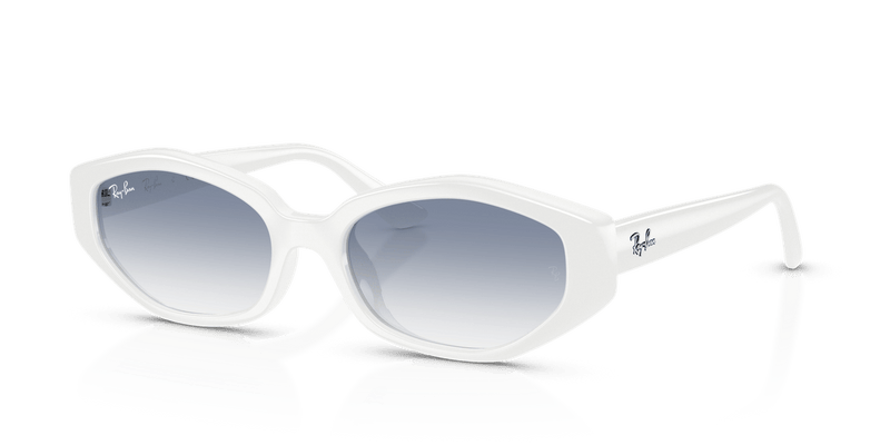 Ray-Ban RB4473D in White / Clear Gradient Light Blue - Alternate View