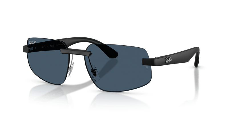 Ray-Ban RB4475CH in Sand Black / Polarized Ultra Lenses Blue - Alternate View