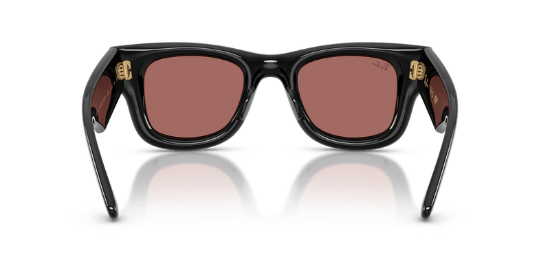 Ray-Ban WAYFARER PUFFER RB4940 in Black / Dark Violet - Back View