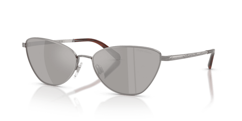Ralph Lauren RL7093 in Shiny Gunmetal / Light Gray Mirror Silver (90026G) - Alternate View