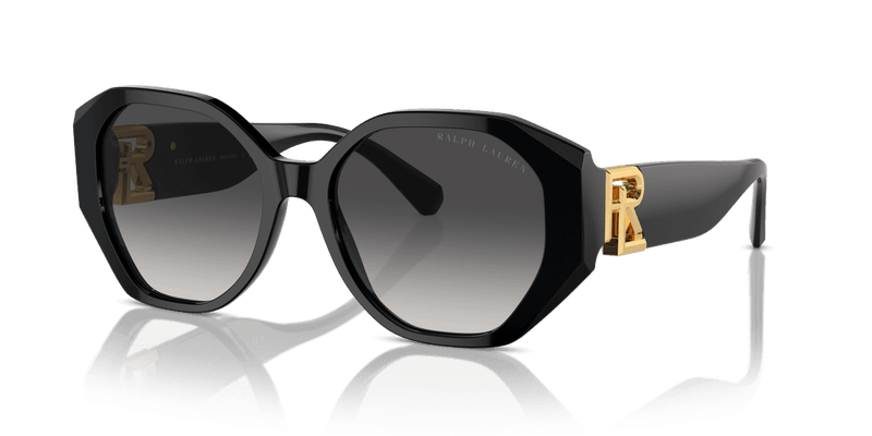 Ralph Lauren THE JULIETTE RL8220 in Black / Grey Gradient (50018G) - Front View