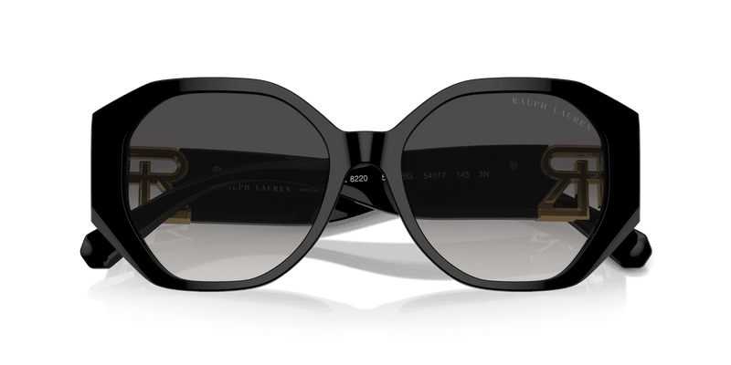 Ralph Lauren THE JULIETTE RL8220 in Black / Grey Gradient (50018G) - Front View