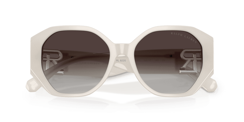 Ralph Lauren THE JULIETTE RL8220 in Opaline Milky / Gradient Grey (61828G) - Front View