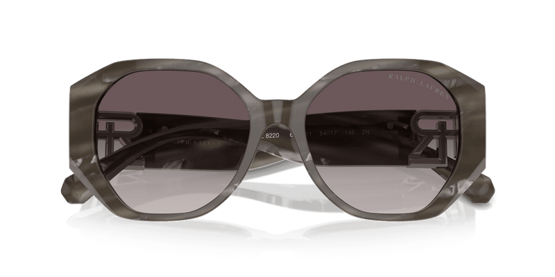 Ralph Lauren THE JULIETTE RL8220 in Oystershell Black / Grey Gradient (617511) - Front View