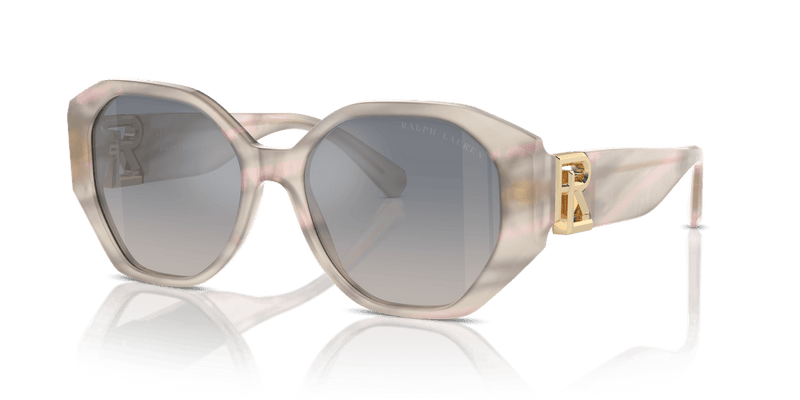 Ralph Lauren THE JULIETTE RL8220 in Oystershell Lilac/Grey / Blue Gradient (61774L) - Front View