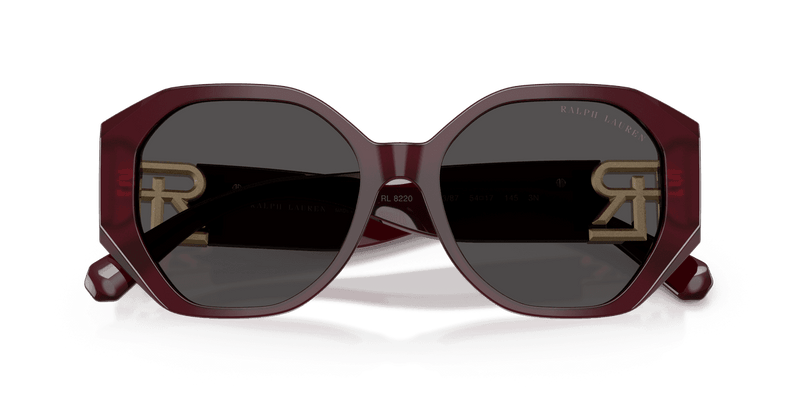 Ralph Lauren THE JULIETTE RL8220 in Solid Bordeaux / Dark Grey (508387) - Front View