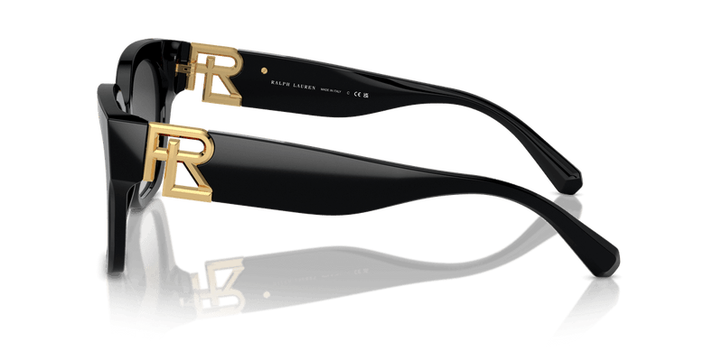 Ralph Lauren THE OVERSZED RICKY RL8221 in Black / Grey Gradient (50018G) - Front View