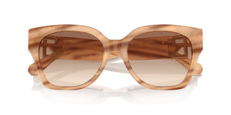Ralph Lauren THE OVERSZED RICKY RL8221 in Oystershell Brown / Gradient Brown (617913) - Front View