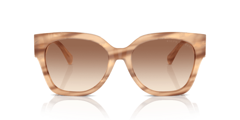 Ralph Lauren THE OVERSZED RICKY RL8221 in Oystershell Brown / Gradient Brown (617913) - Front View
