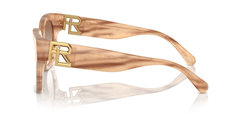 Ralph Lauren THE OVERSZED RICKY RL8221 in Oystershell Brown / Gradient Brown (617913) - Front View