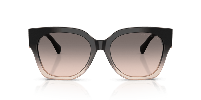Ralph Lauren THE OVERSZED RICKY RL8221 in Shiny Grad Black/Transp Beige / Pink Gradient Grey (60223B) - Front View
