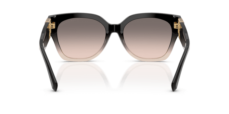 Ralph Lauren THE OVERSZED RICKY RL8221 in Shiny Grad Black/Transp Beige / Pink Gradient Grey (60223B) - Front View